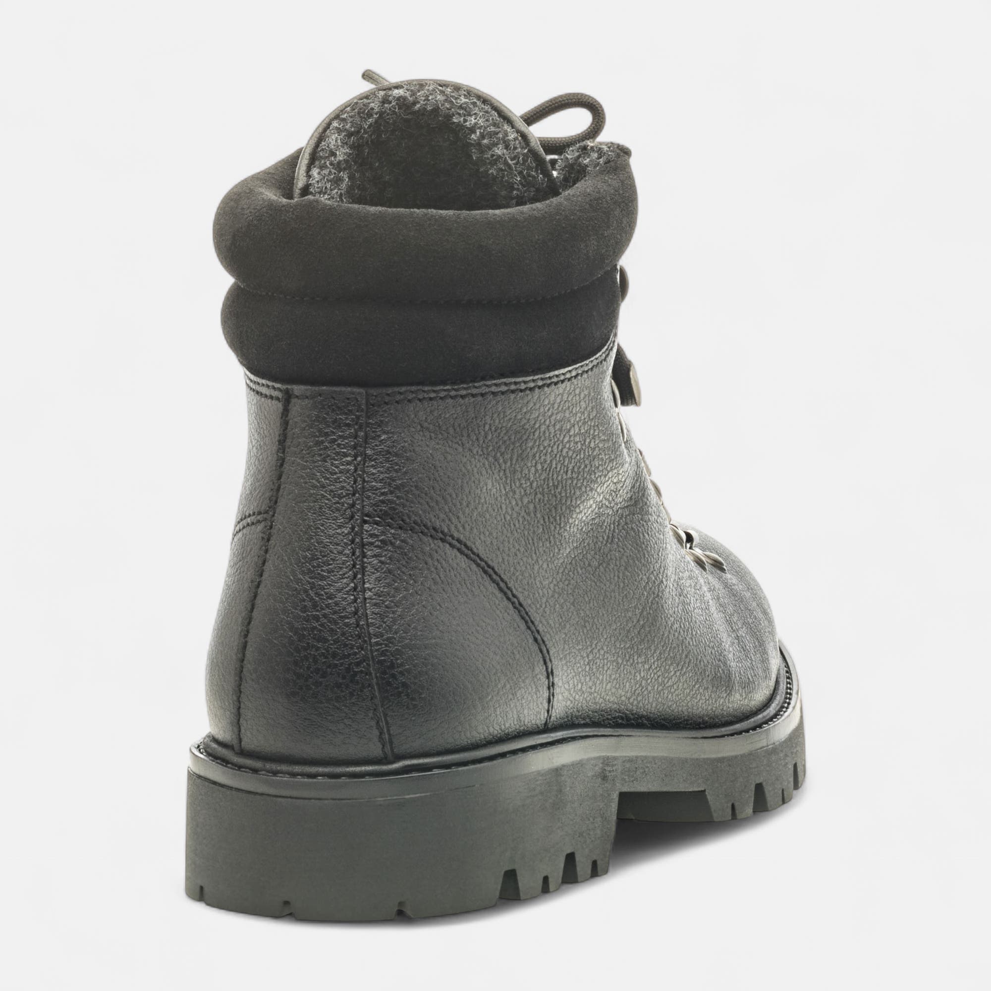 Boots Homme en cuir noir