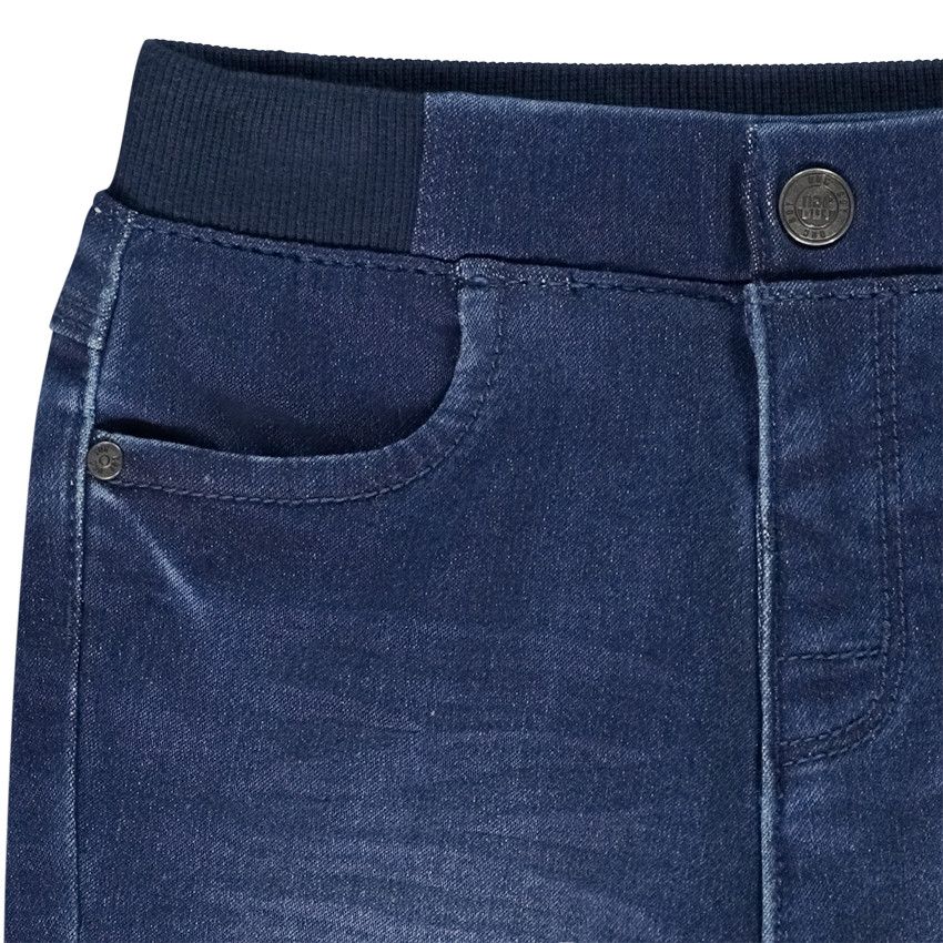 Jean droit à taille élastiquée pour bébé garçon - Bleu moyen