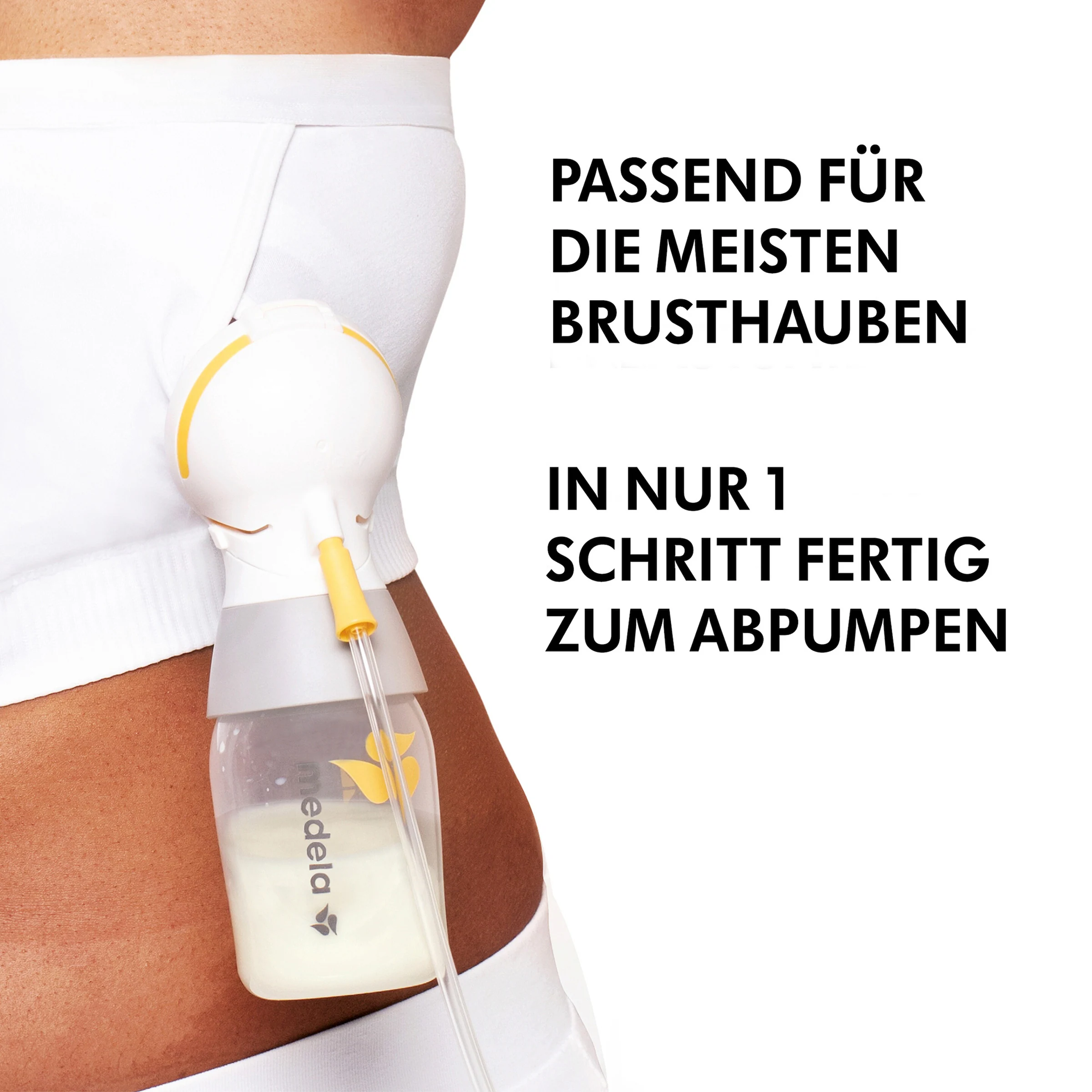 Medela Abpump-Bustier Hands-free weiß