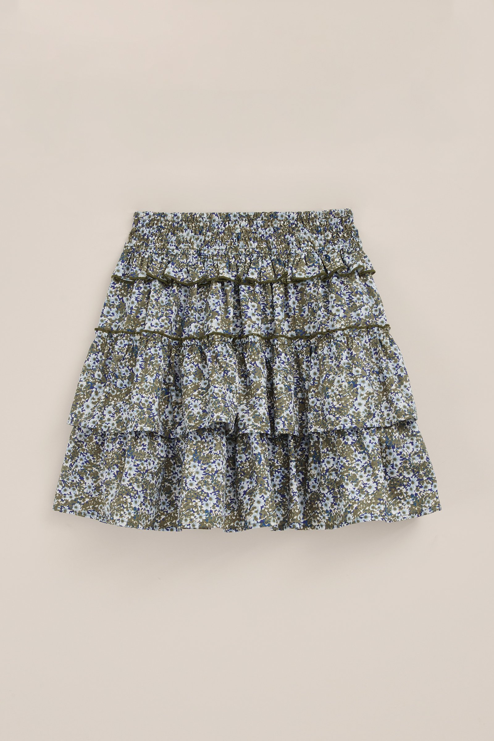 Meisjes rok met dessin WE Fashion Groenblauw