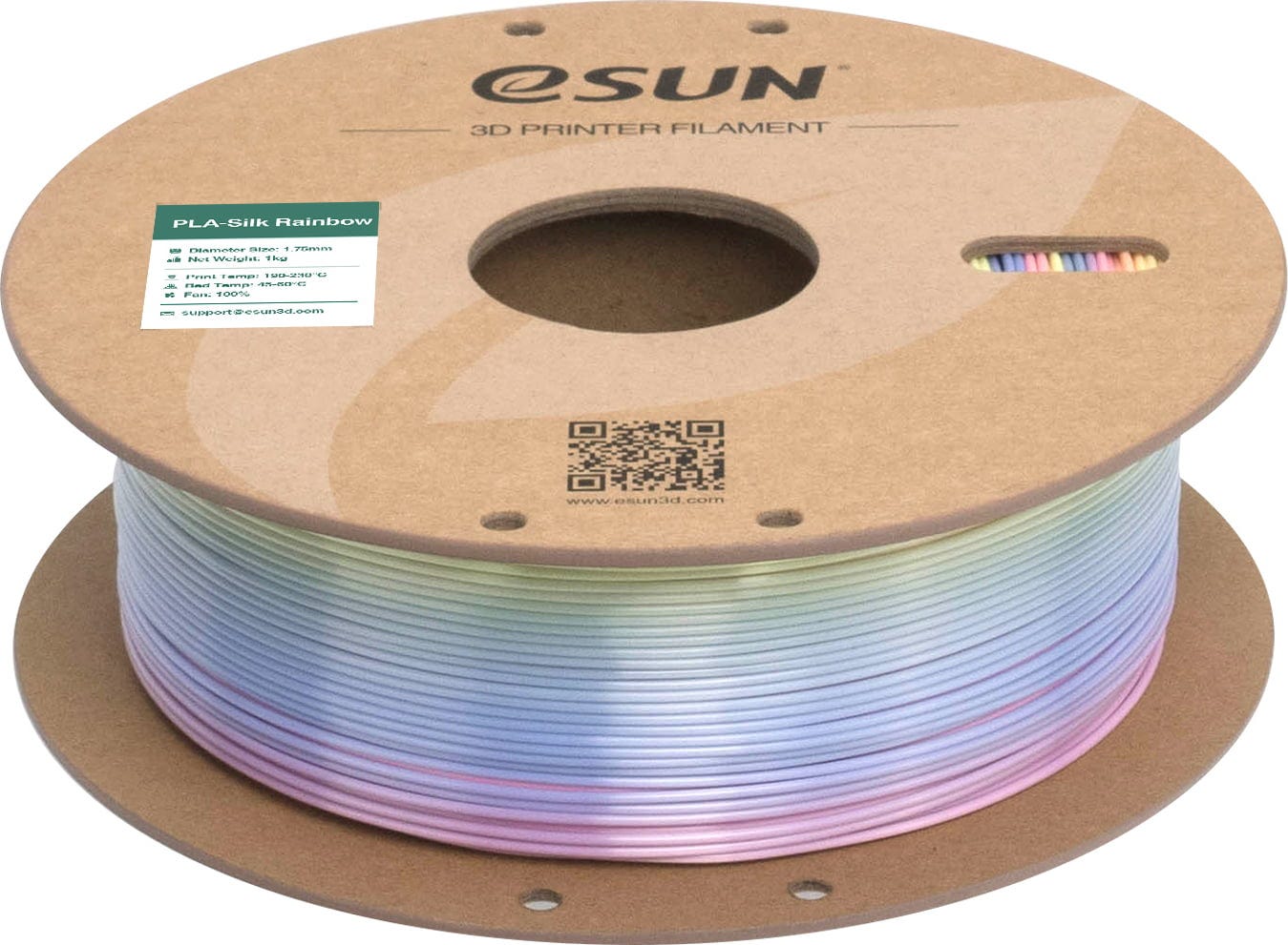 eSUN  PLA-Silk Rainbow Jade Pool, 1,75 mm / 1000 g    PLA mit glänzender, seidenmatter Textur