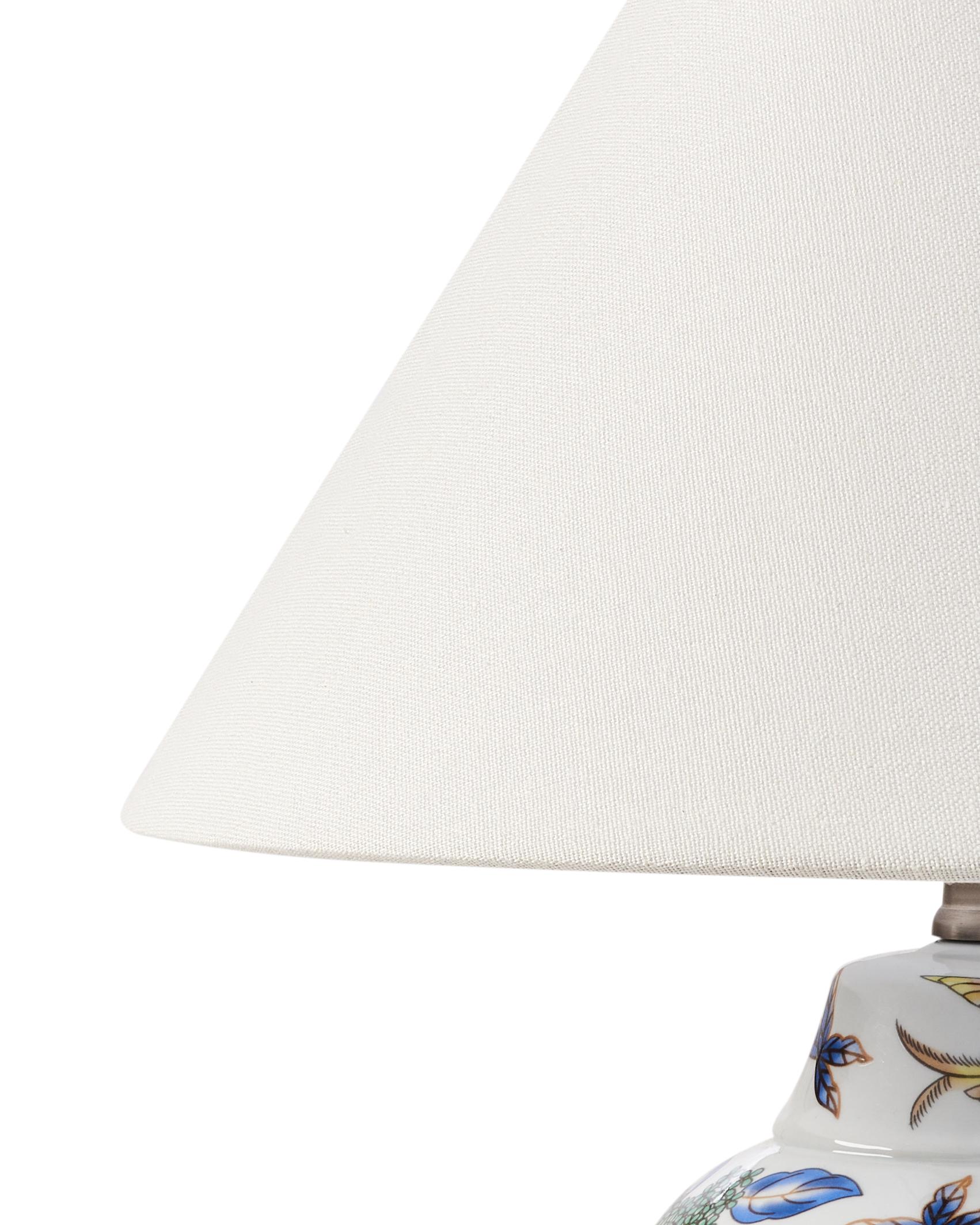 Tafellamp MORACA Porselein Wit/blauw