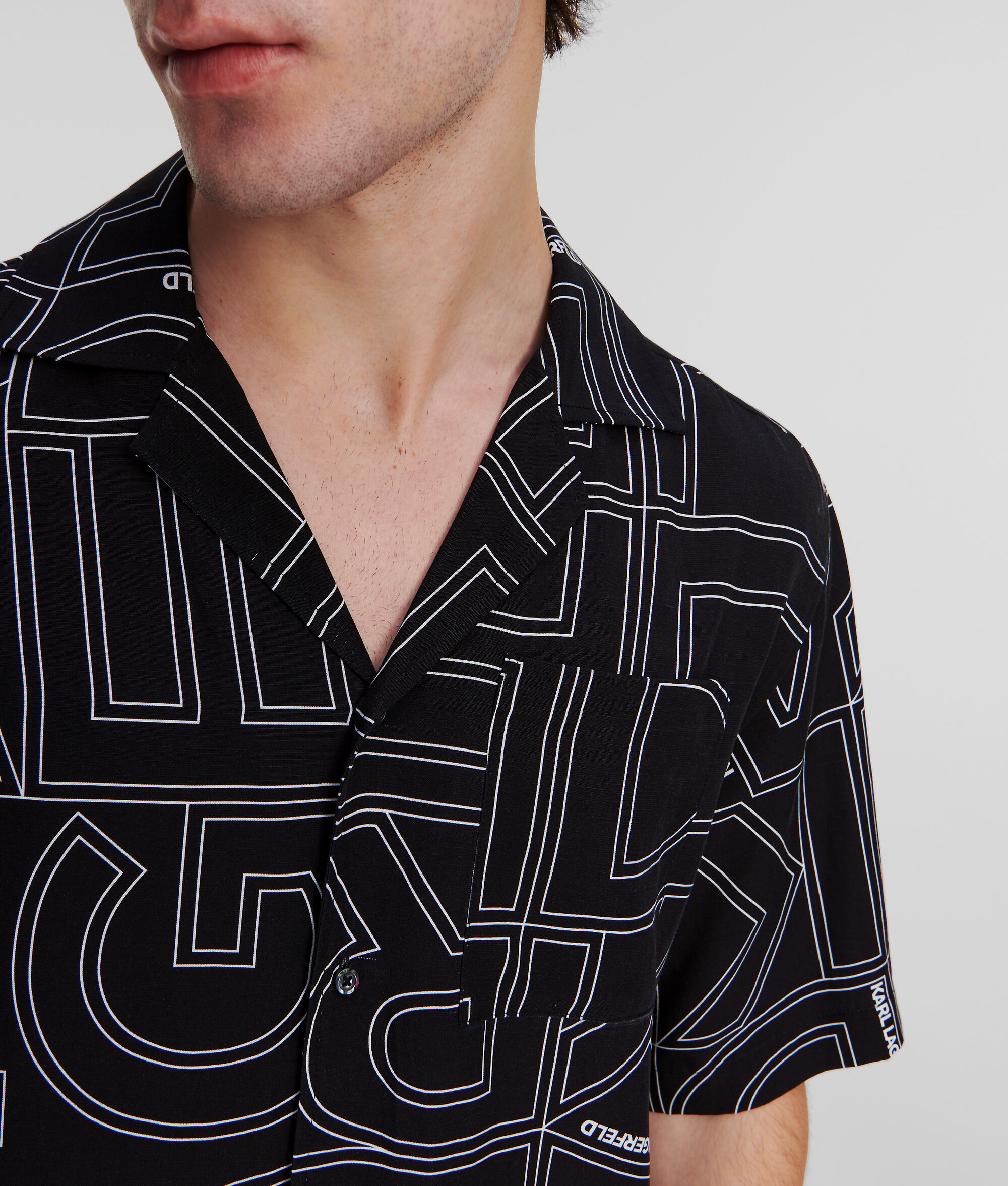 CHEMISE AVEC LOGO KARL FAÇON ALL-OVER