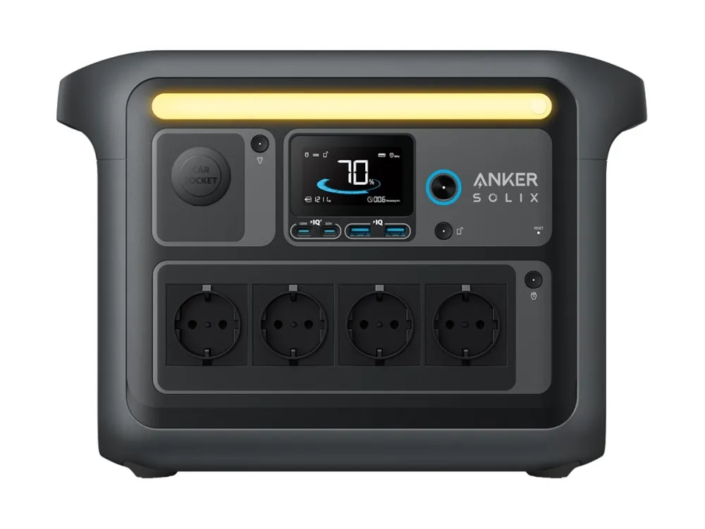 Anker SOLIX C1000X - Transportabel strømstation - 1800 Watt - litiumjernfosfat - 1056 Wh - output-stikforbindelser: 6