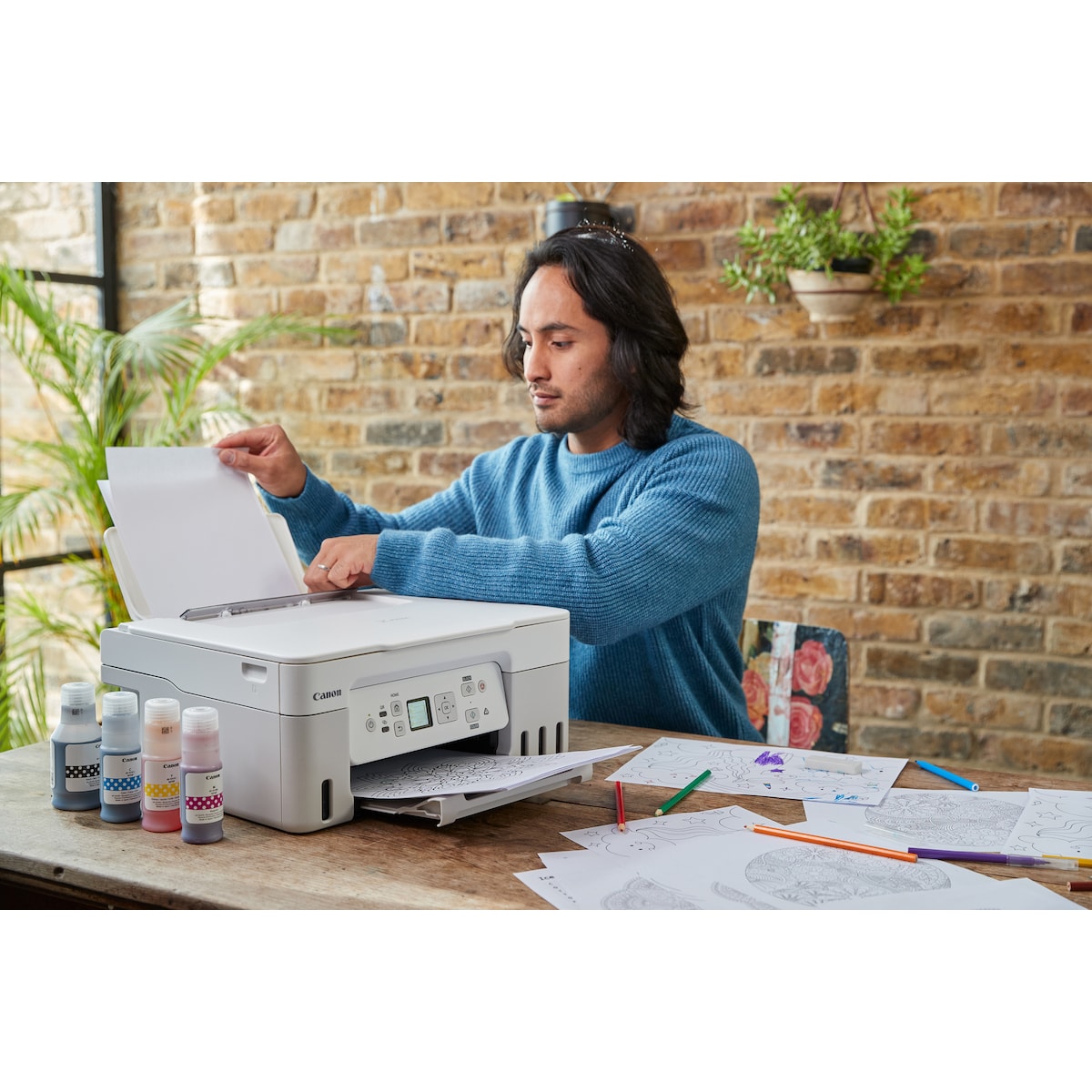 Canon PIXMA G3571 inkjet printer (hvit)