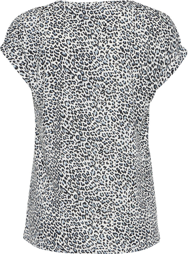 Fransa FRSEEN TEE 1 Birch-black aop