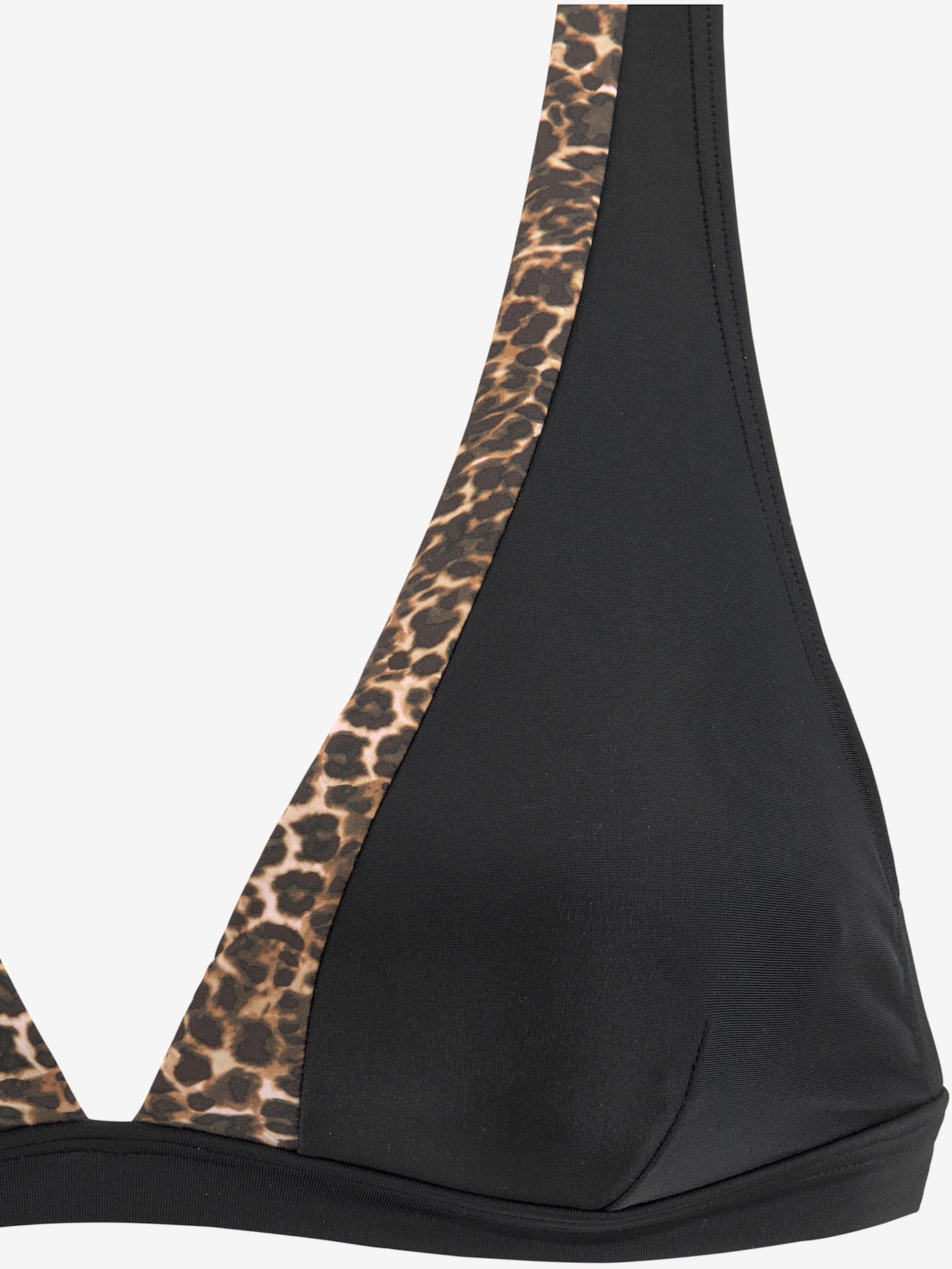 Haut de bikini triangle détails léopard tendance