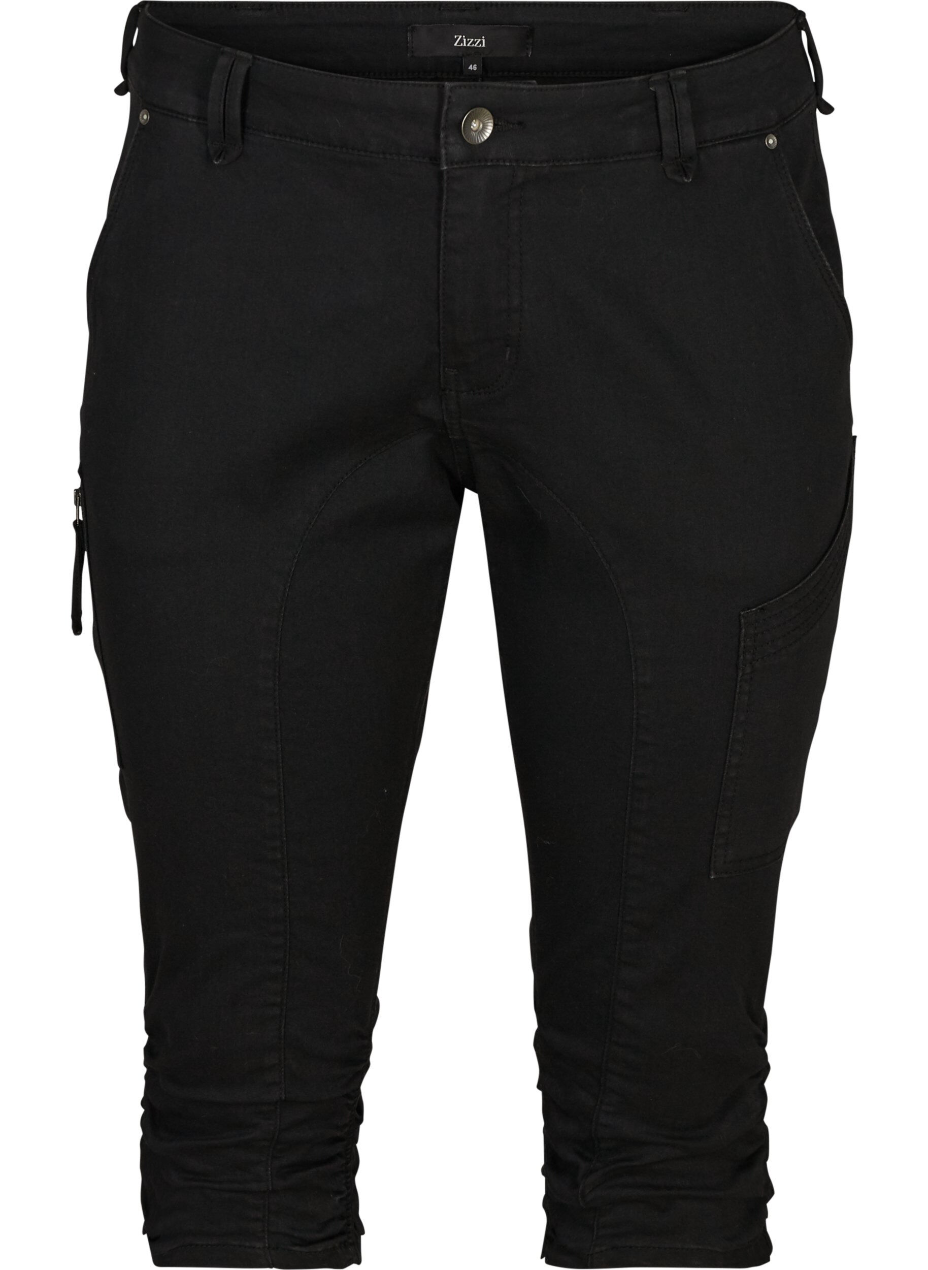 Slim fit capri jeans med lommer
