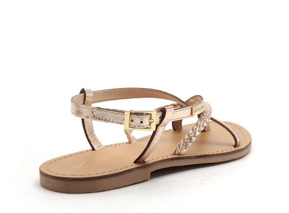 Les tropeziennes nu pieds plats femme chou or