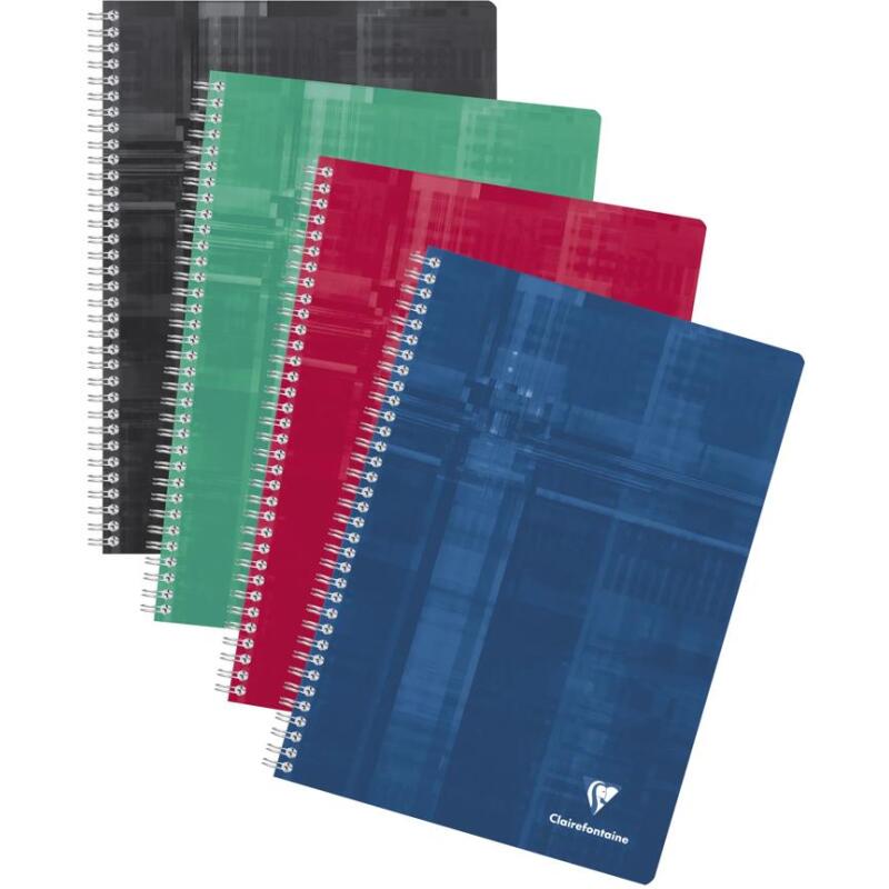 Cahier reliure intégrale A4 148 pages grands carreaux Couleur aléatoire - Assortis