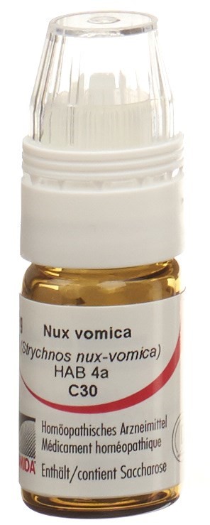 Omida Nux vomica Glob 30 C mit Dosierhilfe 4 g