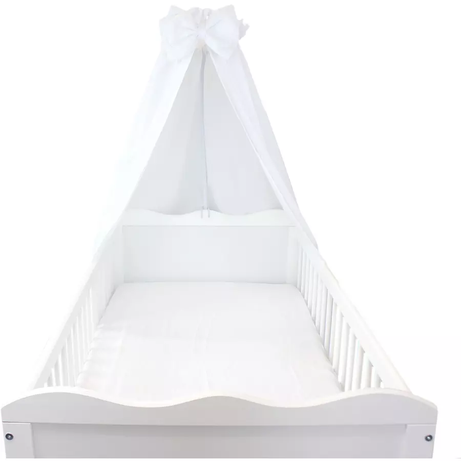 TupTam Babybett Himmel mit Schleifchen weiß
