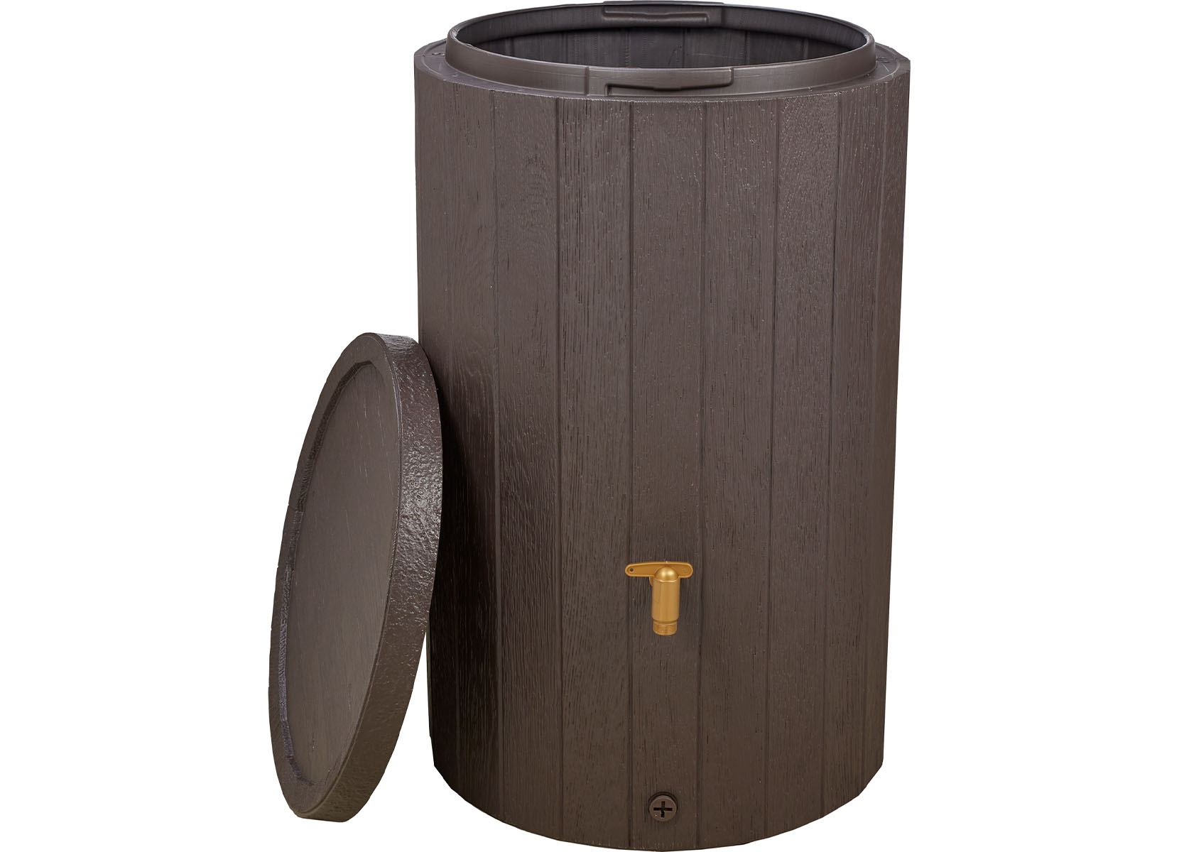 4rain Regenspeicher MADERA in Holzoptik 220L Braun