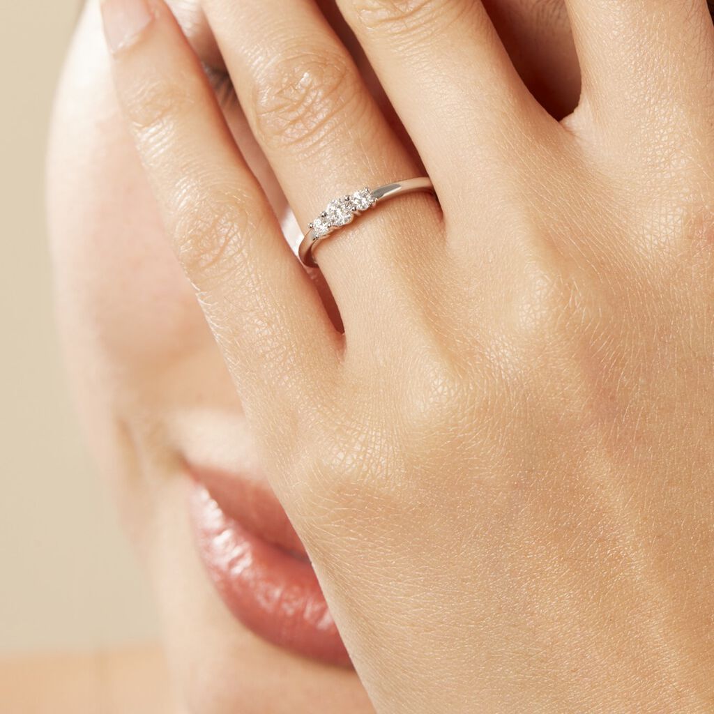 Bague Sabine Or Blanc Diamant