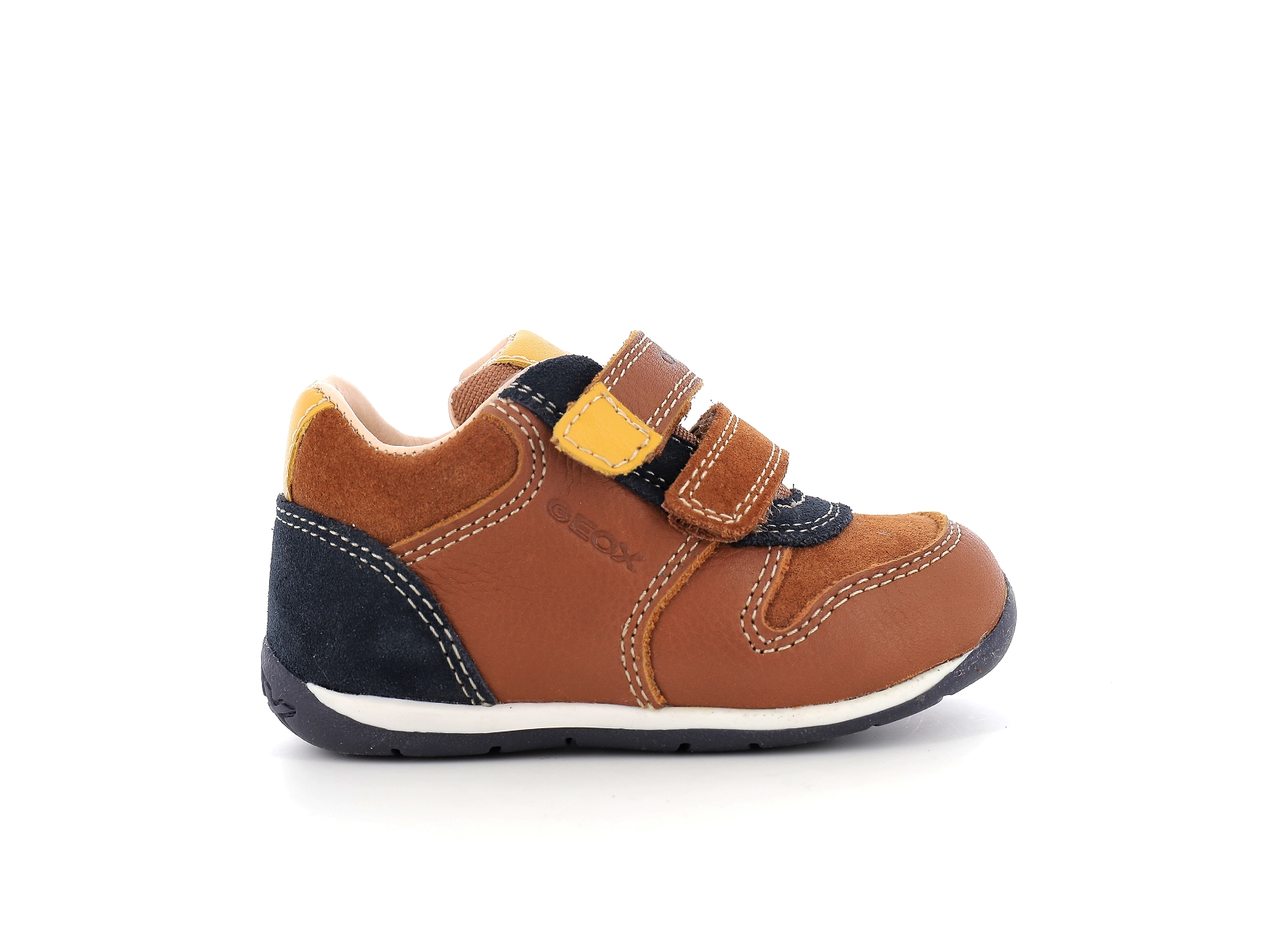 Geox-B EACH BOY-B260BA Cuir Multi-Marron