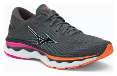 Chaussures de Running Femme Mizuno Wave Sky 6 Gris Rose