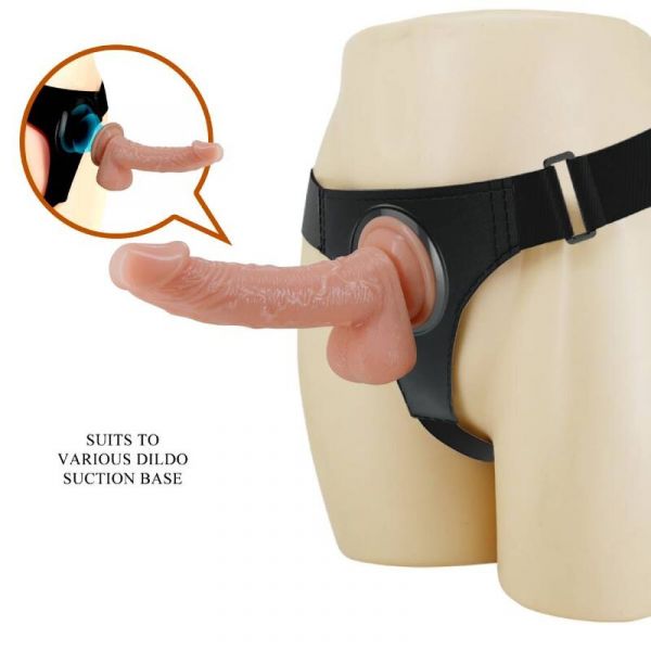 Pretty Love Arness Briefs Arnês Universal com Dildo Kevin 19 cm Natural