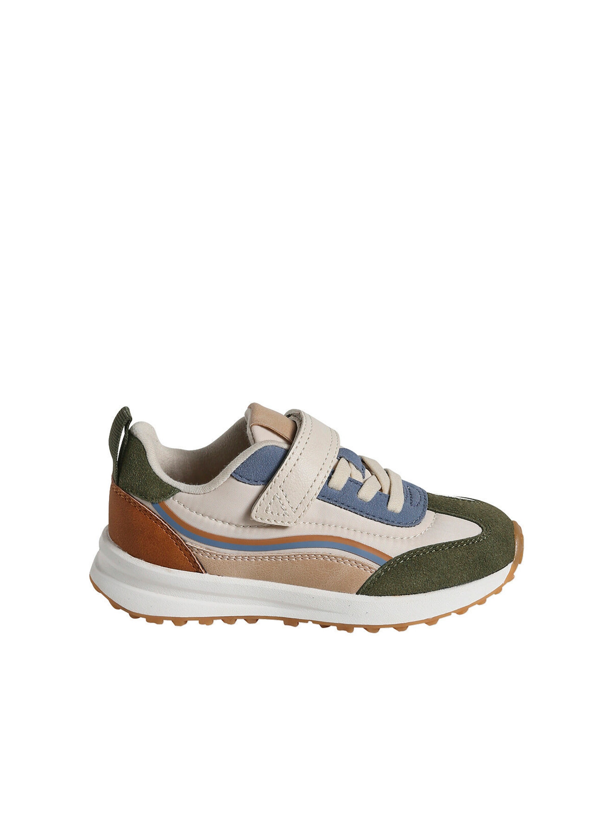 Vertbaudet Kinder Sneakers mit Anziehtrick set beige