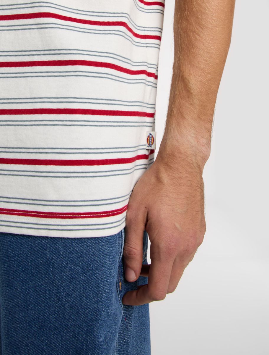 Dickies Lewistown Stripe SS Tee Egret