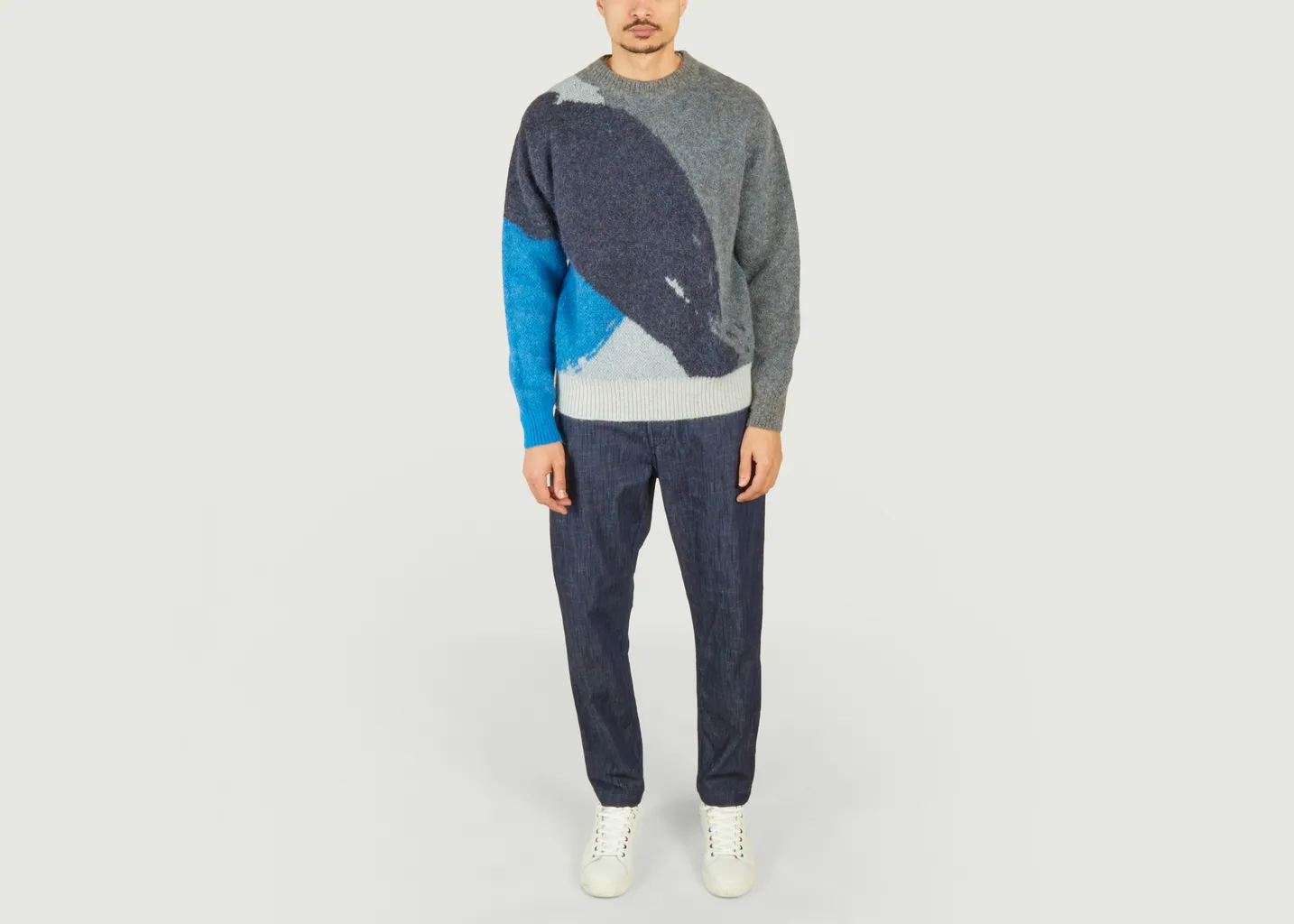 Pull Jacquard En Mohair Et Alpaga Arild Norse Projects