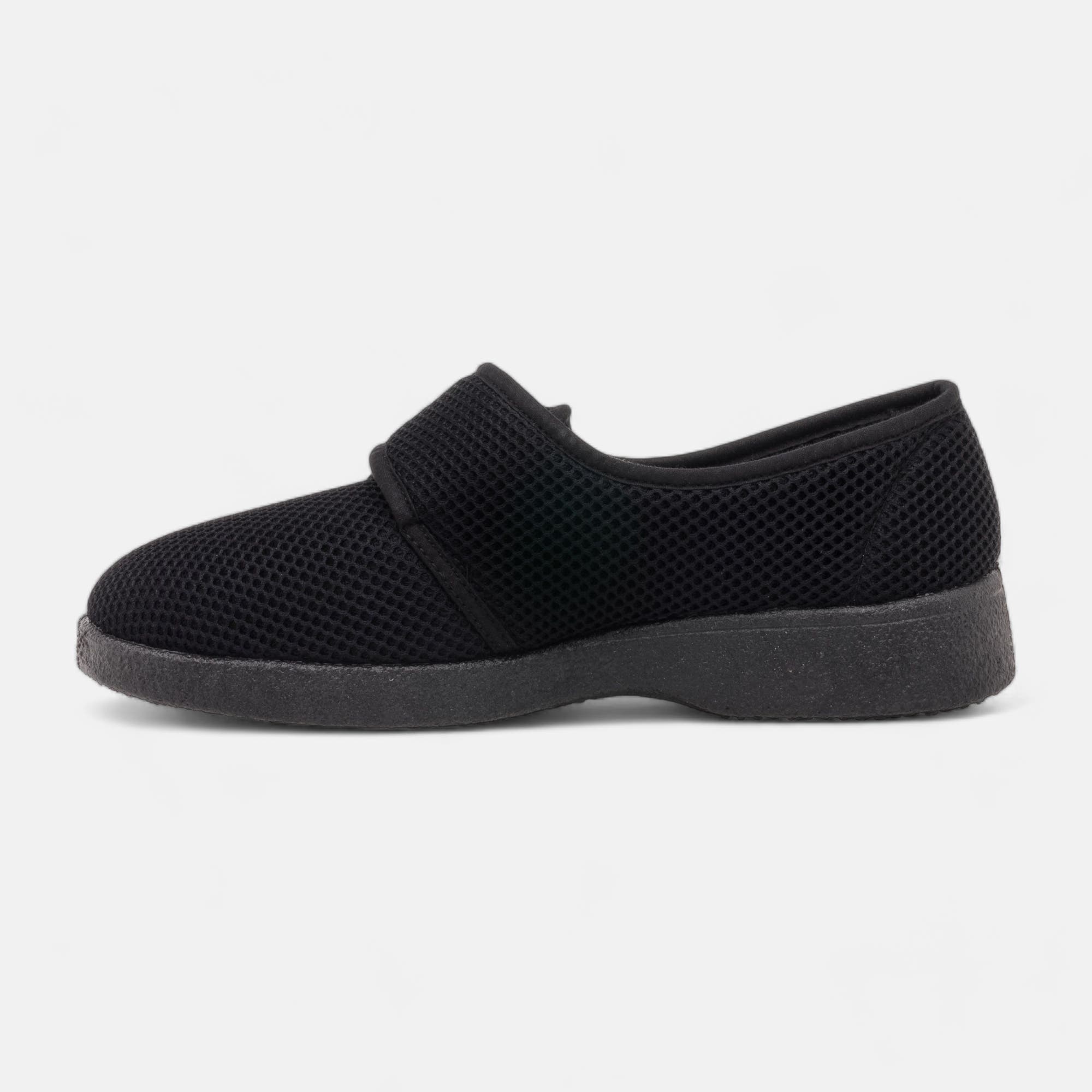 Pantoufles attaches velcros Homme noir