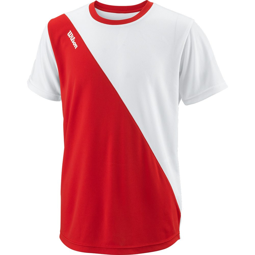 Wilson Team II Angle Crew T-Shirt Jungen team red