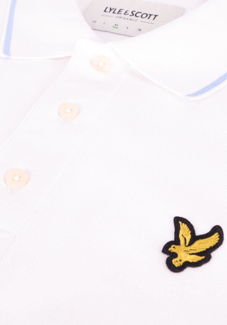 LYLE & SCOTT witte lyle & scott polo tipped polo shirt