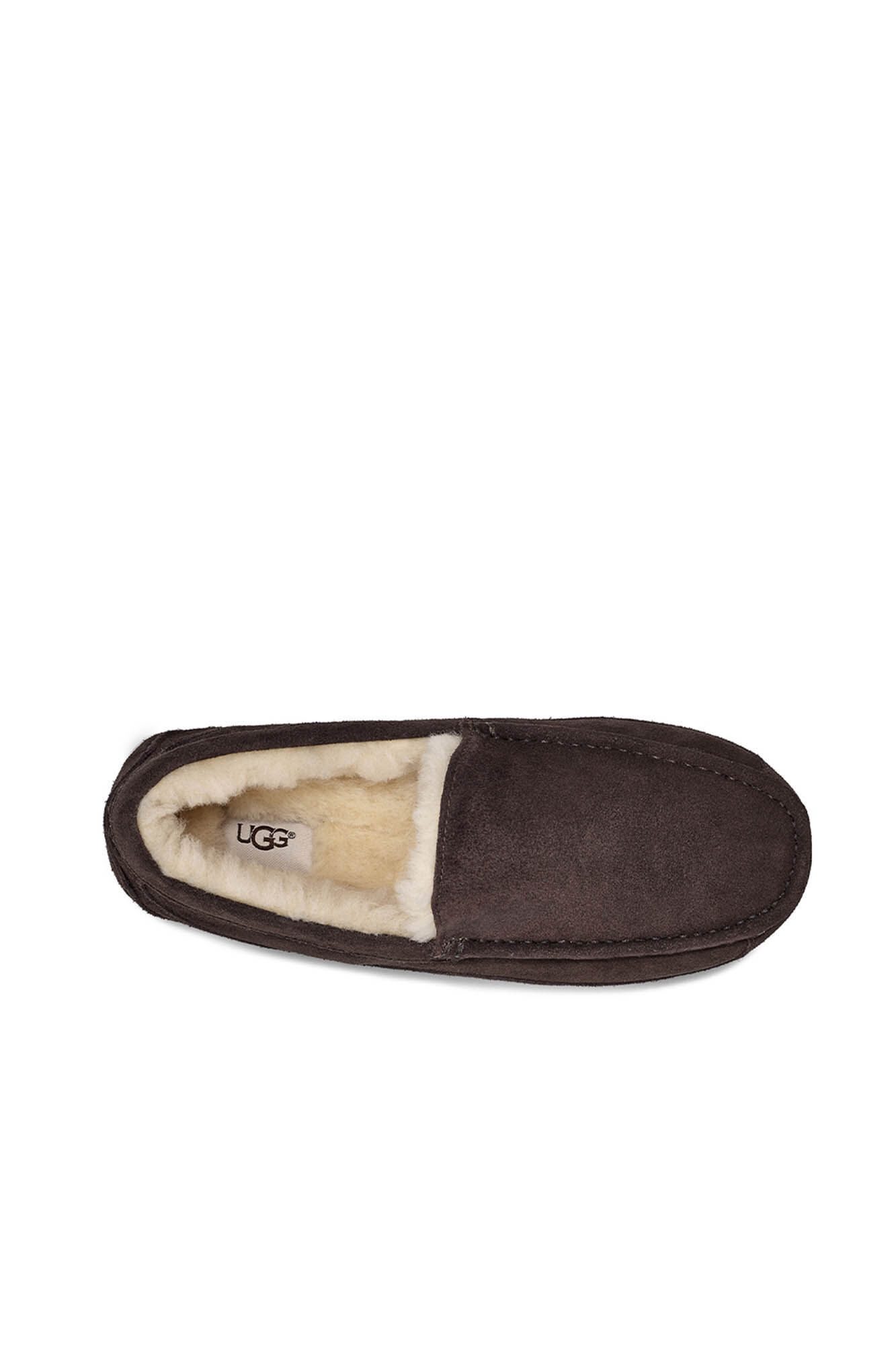 Pantufa fechada UGG Ascot em camurça. Marca: Marrom Escuro