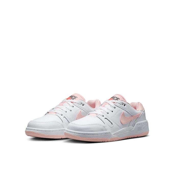 Nike Full Force Low Big Kids WHITE-ECHO-PINK-BRIGHT-MANGO-B
