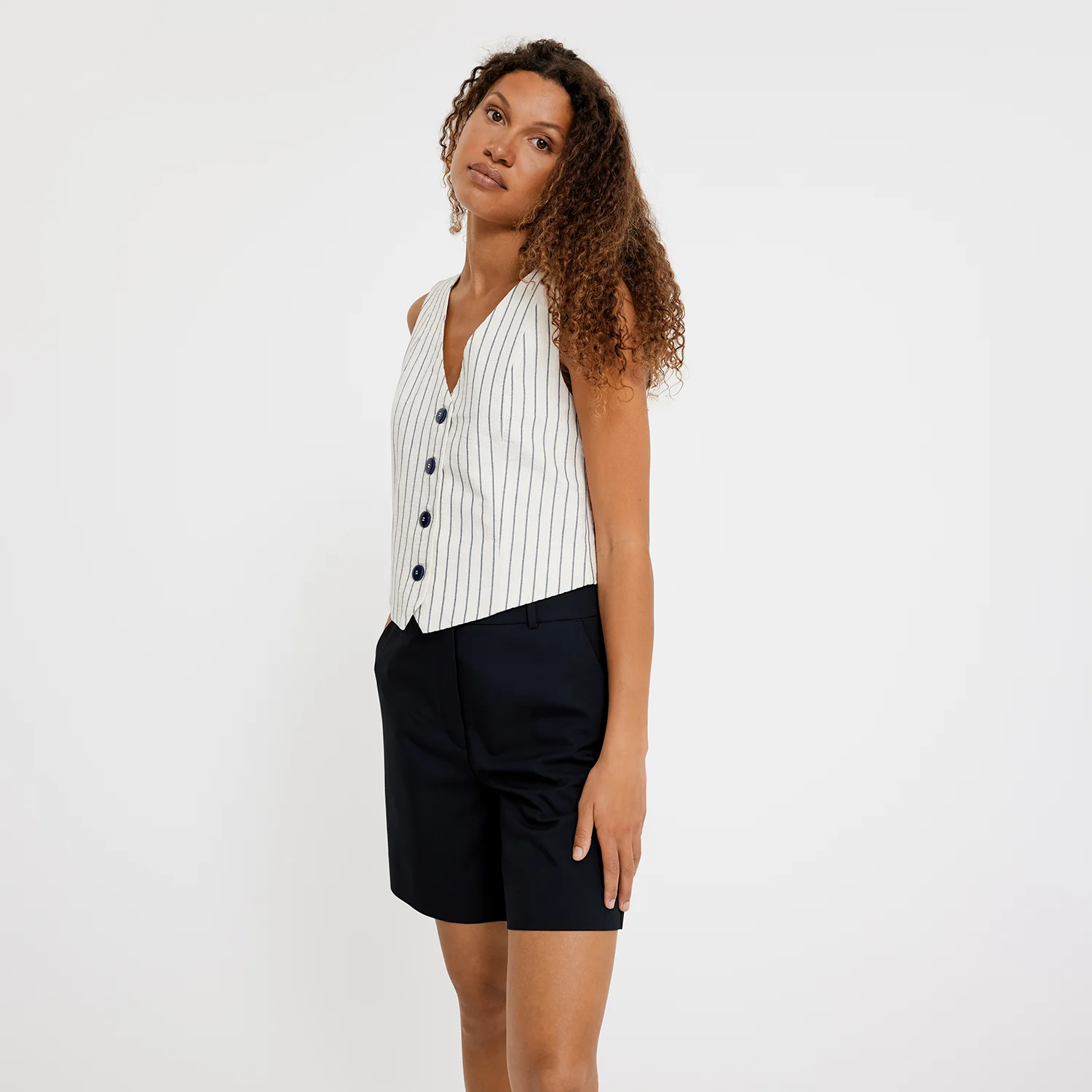 Five Units  Laura Midi shorts - Dark Navy