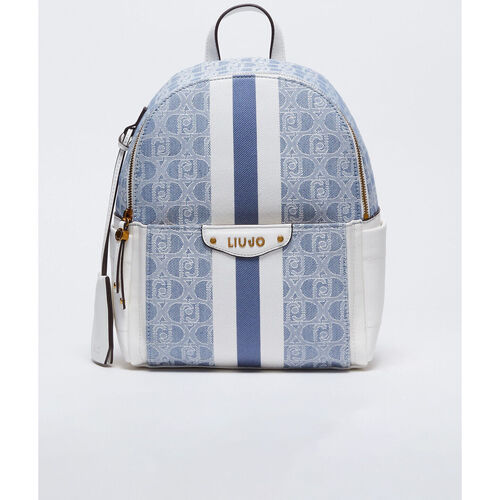 Liu Jo - Mochila jacquard con logotipo Azul