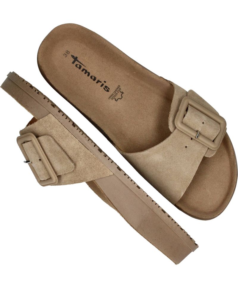 Tamaris Slippers Taupe Dames