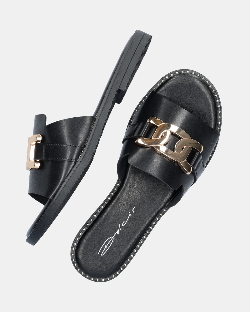Dolcis Slippers  - zwart