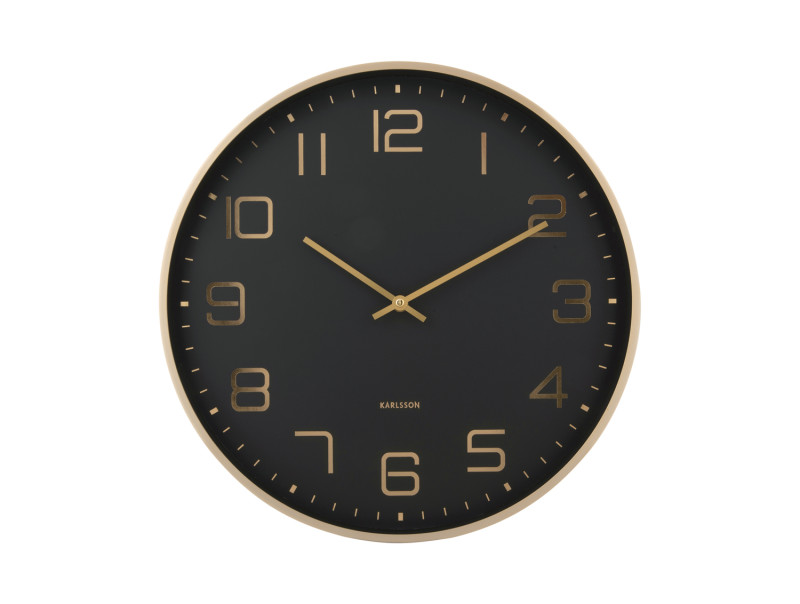 Wall Clock Elegance Glow KA5973BK Black