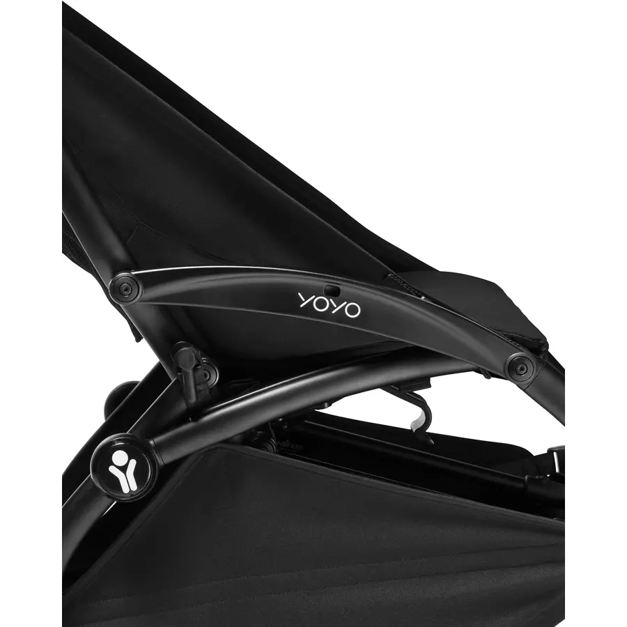 BABYZEN Kinderwagen YOYO2 0+ Black mit Neugeborenenaufsatz und Textilset Black
