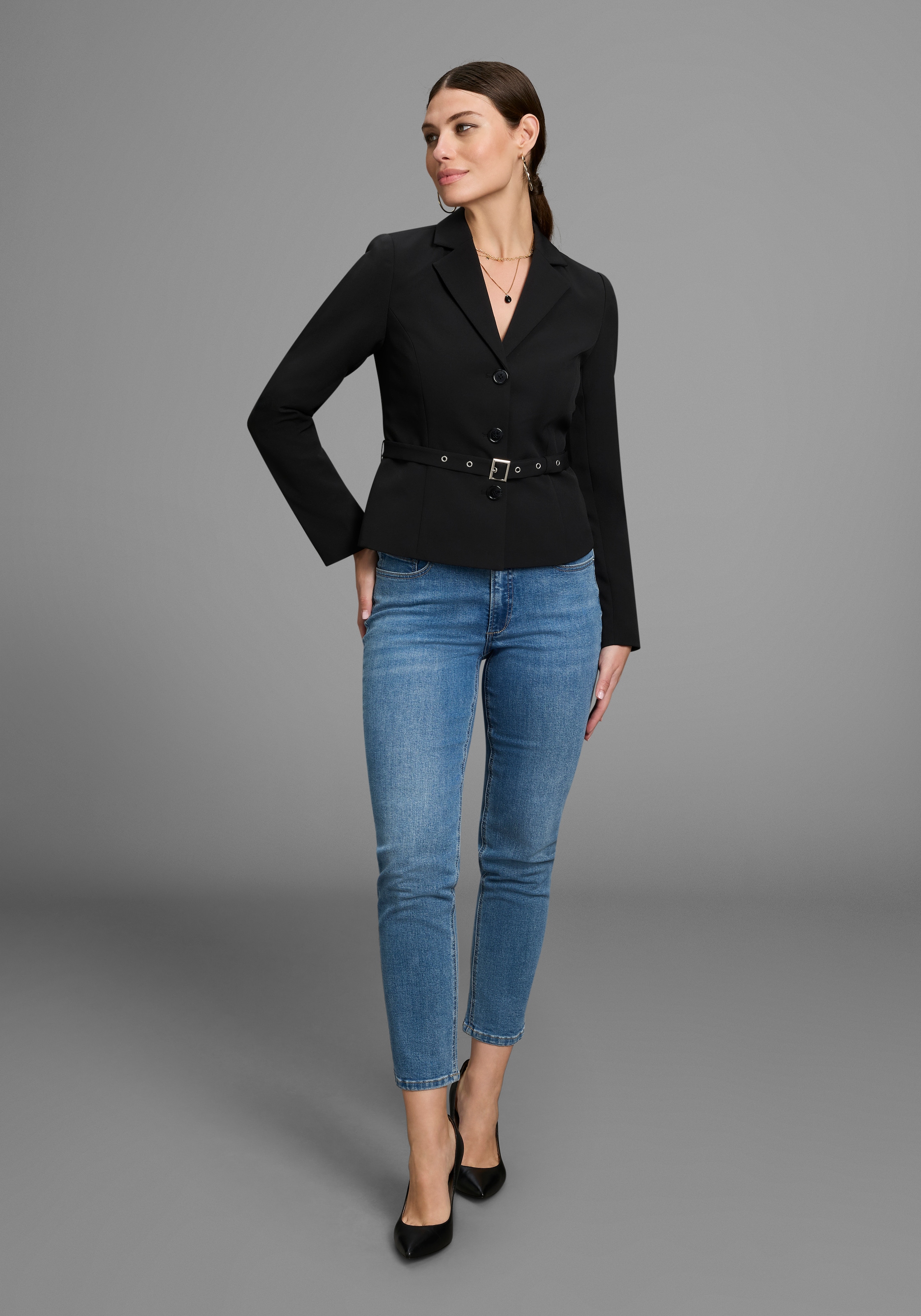 Laura Scott Kurzblazer , mit passendem, abnhembarem Gürtel