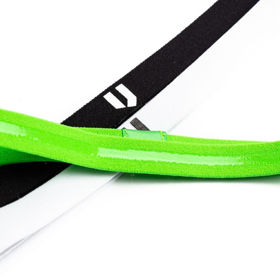 Unisport Élastique Pack de 3 - Vert/Blanc/Noir