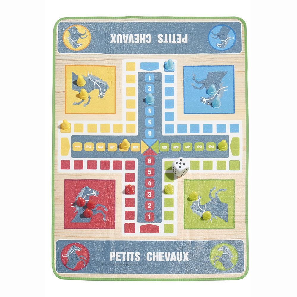 Tapis de jeu des petits chevaux XL