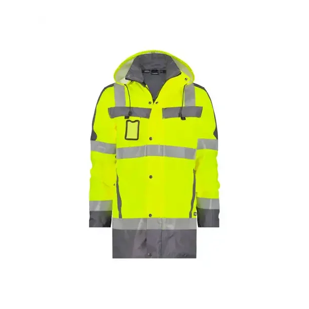 DASSY ® LIMASOL (500132) PARKA MED HØJ SYNLIGHED gul og grå