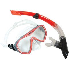 Set masque/tuba Junior 'Fiji', 2 pièces, rouge