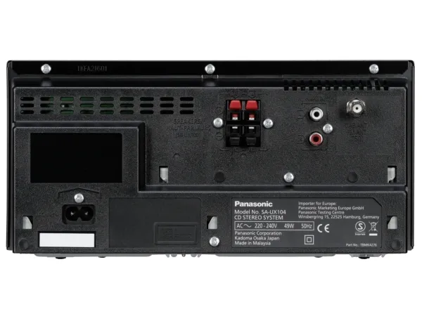 Panasonic SC-UX104 - Minisystem - 300 Watt (Total) - sort