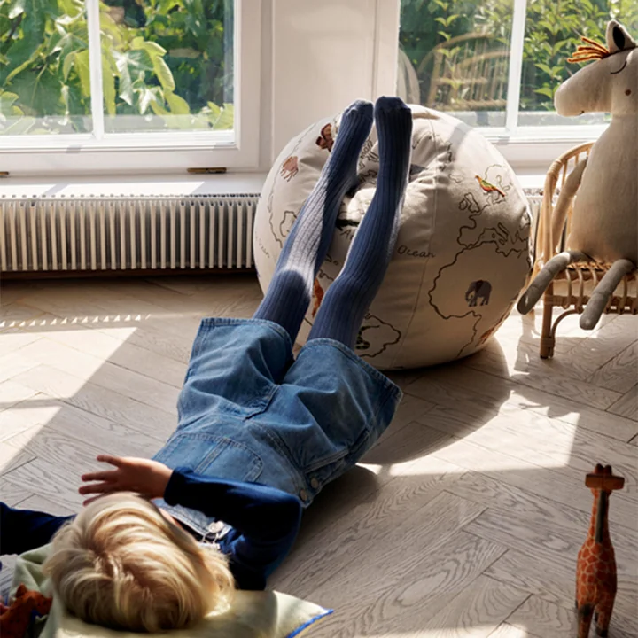 Ferm Living - The World Pouf, off-white
