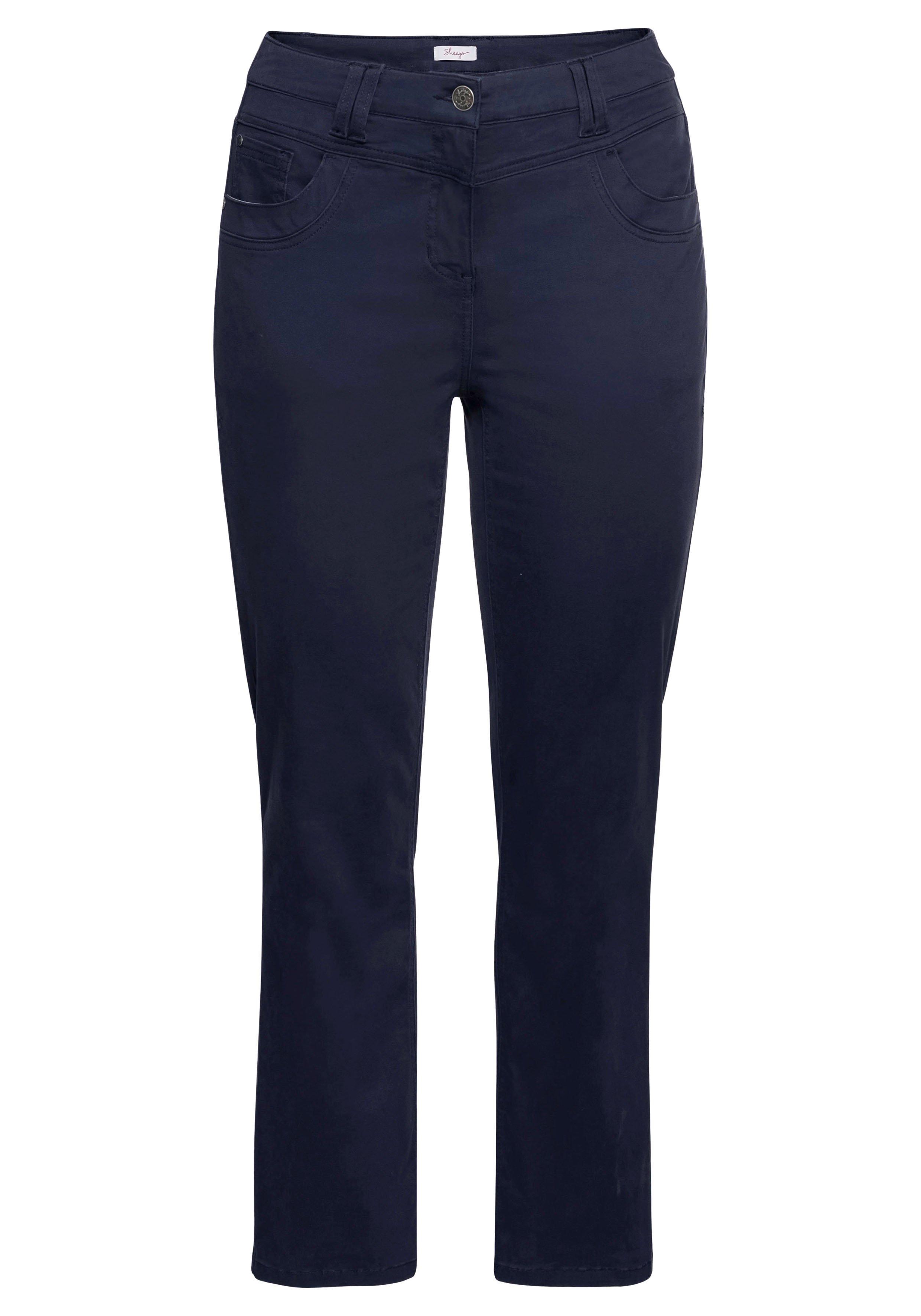 Gerade Stretchhose in Twill-Qualität