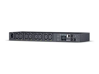 CyberPower Switched Series PDU41004 - Strømfordelingsenhed (rackversion) - AC 100-240 V - 1-faset - Ethernet, serial - input: IEC 60320 C14 - output-stikforbindelser: 8 (power IEC 60320 C13) - 1U - 3.05 m ledning - sort