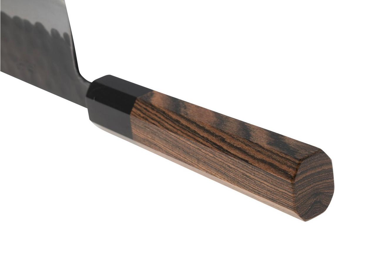 Munetoshi Black Hammer-Tone Santoku, santokumes 16.5 cm