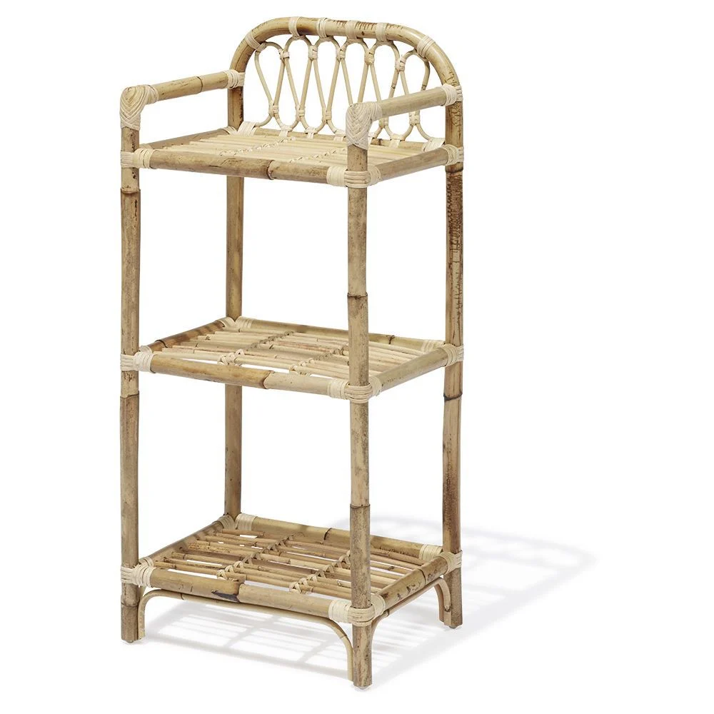 Étagère Léonie rotin naturel - L40xP30xH86 cm