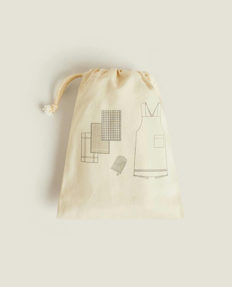 Conjunto de roupa de cama para cozinha infantil