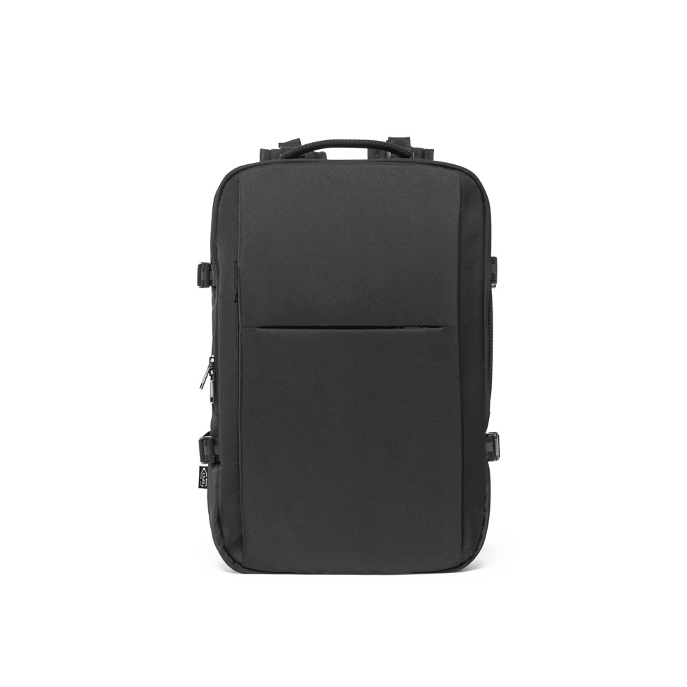 hi!dea 92318 - Sac à dos de voyage en polyester 600D recyclé haute densité pour ordinateur portable de 17.3 pouces