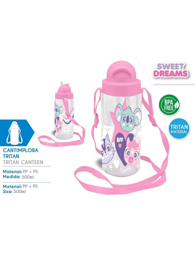 Tritan Bottle With Handle 500Ml Sweet Dreams