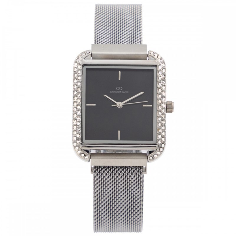 Coffret montre Femme GIORGIO bracelet Acier Argenté